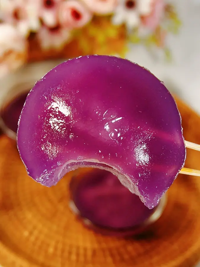 Glutinous snacks | Purple potato bowl cake with taro puree popping pulp step 0