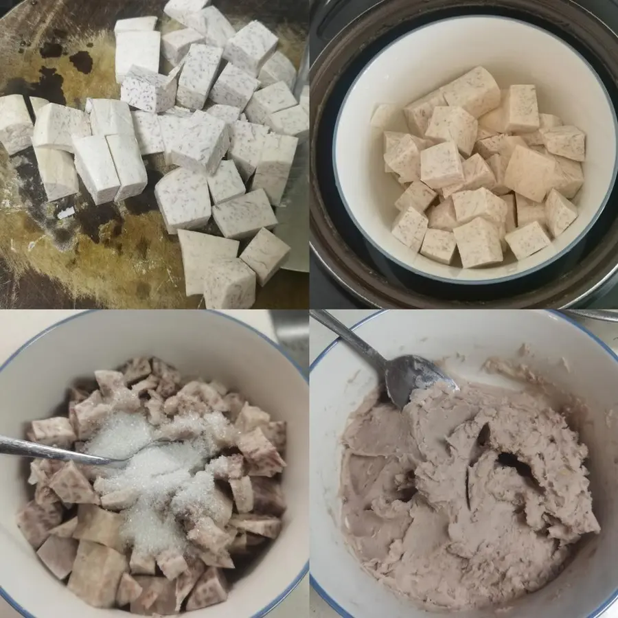 Chaoshan special snack - Chaoshan oil cake (including taro paste production method) step 0