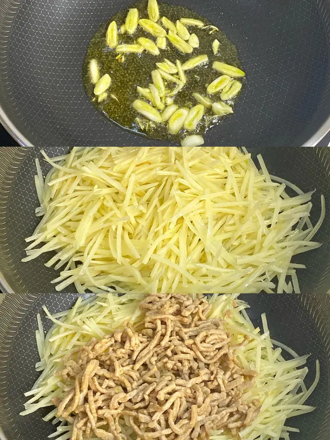 Stir-fried shredded pork with shredded potatoes step 0