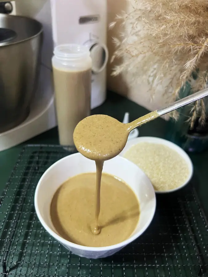 Homemade tahini (consumes natural gray white sesame seeds) step 0