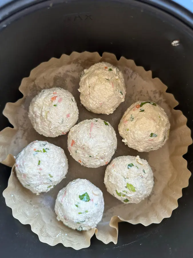 Air fryer tofu meatballs (non-fried) step 0