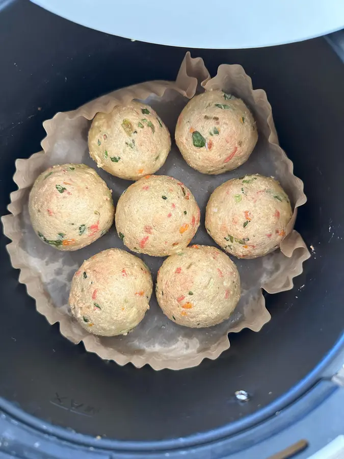 Air fryer tofu meatballs (non-fried)