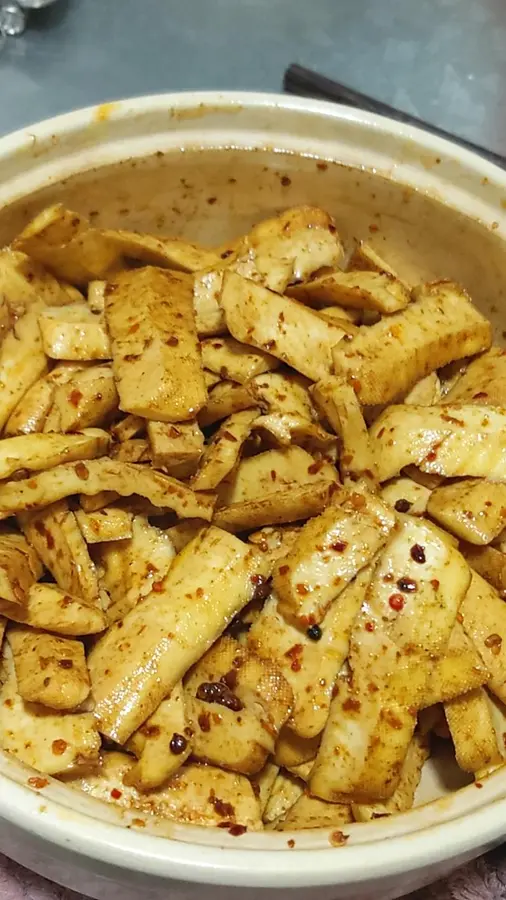 Microwave|Spicy dried tofu step 0