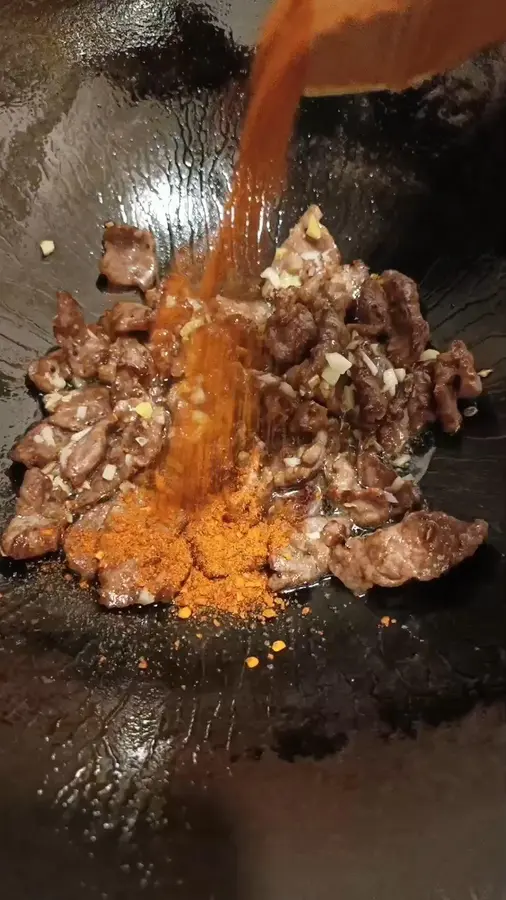 [Spicy beef] lazy version of toothpick beef step 0