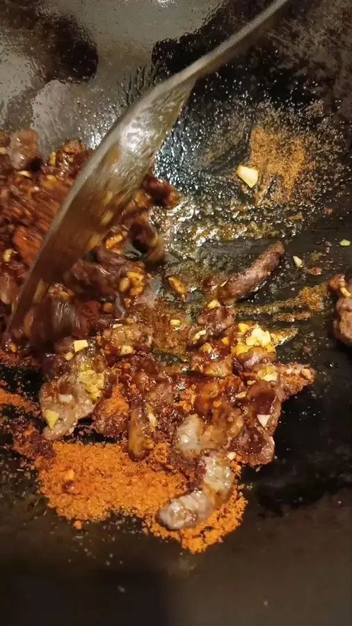 [Spicy beef] lazy version of toothpick beef step 0