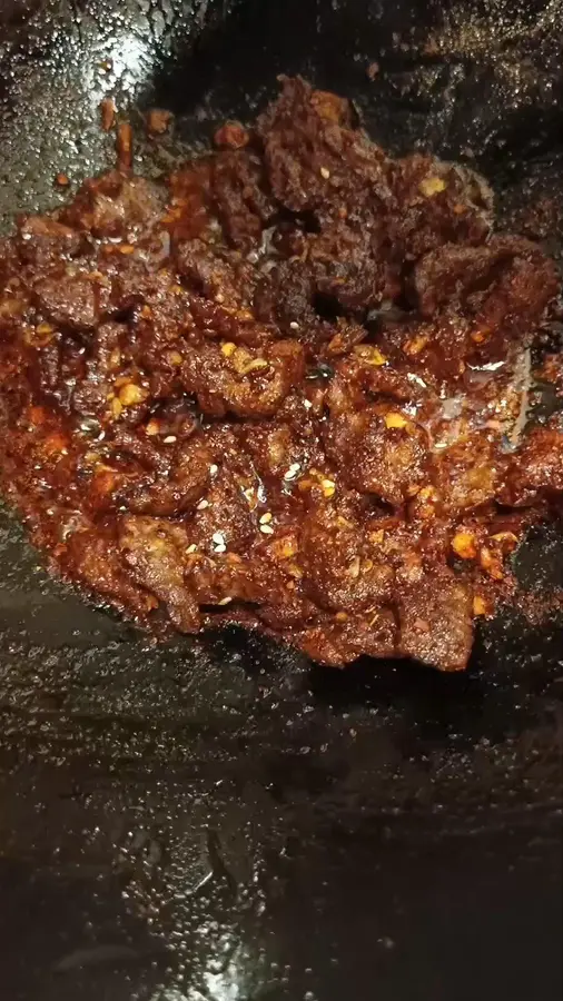 [Spicy beef] lazy version of toothpick beef step 0