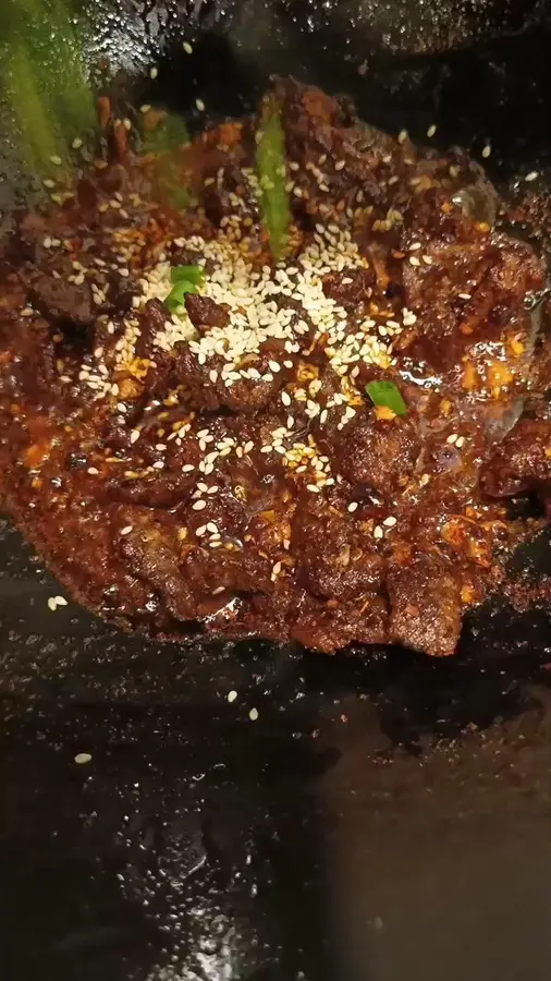 [Spicy beef] lazy version of toothpick beef step 0