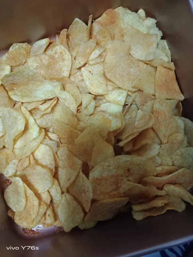 Homemade potato chips (sold outside in spikes)