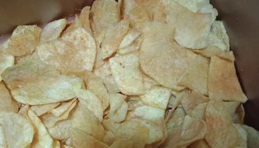 Homemade potato chips (sold outside in spikes)