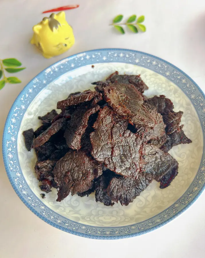 Homemade spiced beef jerky