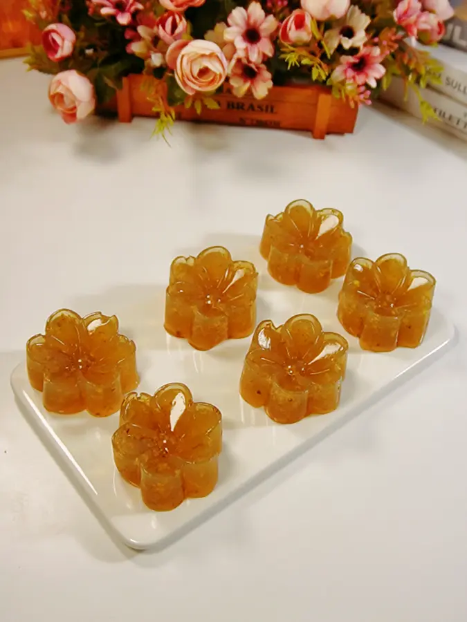 Osmanthus crystal horseshoe cake, Q elastic smooth, sweet and not greasy step 0