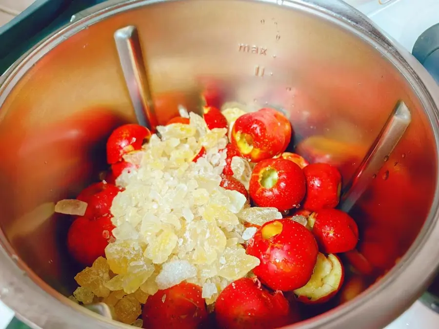 Sweet and sour hawthorn cake (small beauty version) - with seeding video step 0