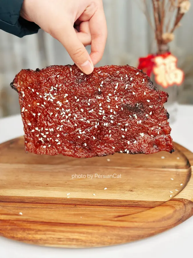 Chinese New Year's snacks 0 add homemade pork jerky step 0