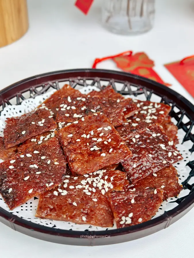 Chinese New Year's snacks 0 add homemade pork jerky step 0