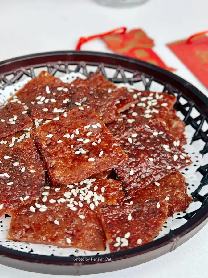 Chinese New Year's snacks 0 add homemade pork jerky step 0