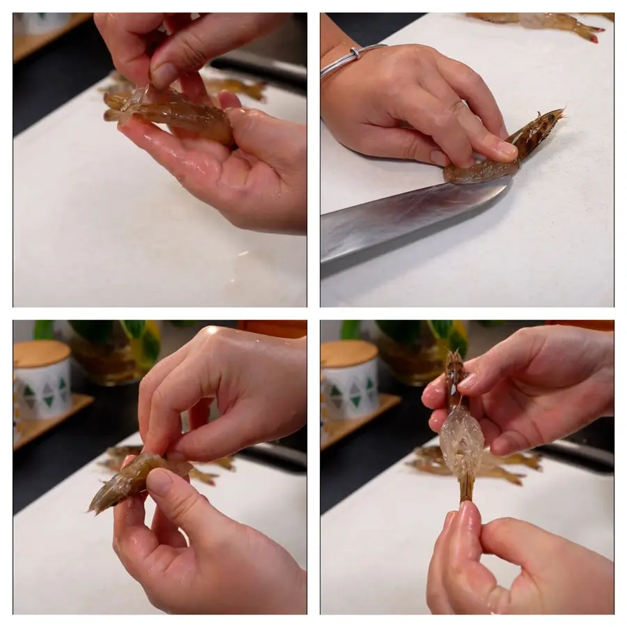 The indispensable Chinese New Year's Eve meal - blossoming rich shrimp step 0