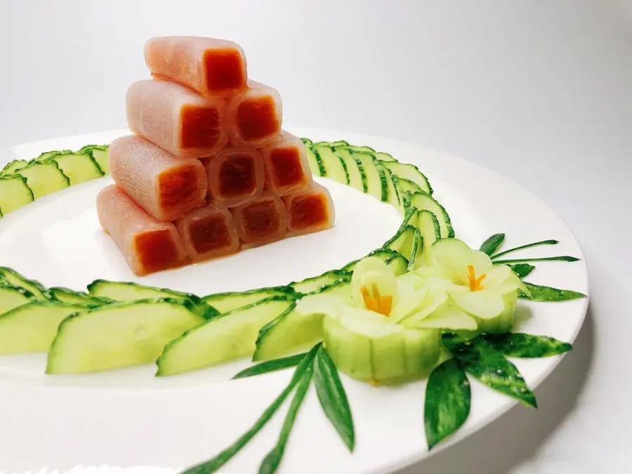 Chinese New Year's Eve Rice Series / Aperitifs Coral Crystal Roll step 0