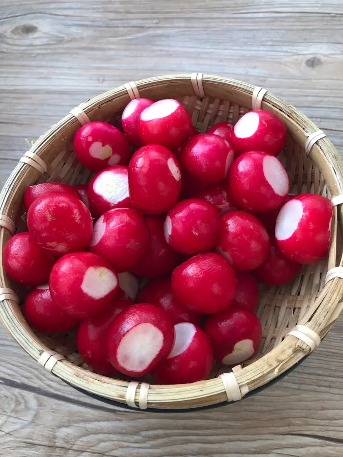 Chinese New Year's Eve Rice Head Course ~ Fortune Dangtou (Cherry Radish) step 0