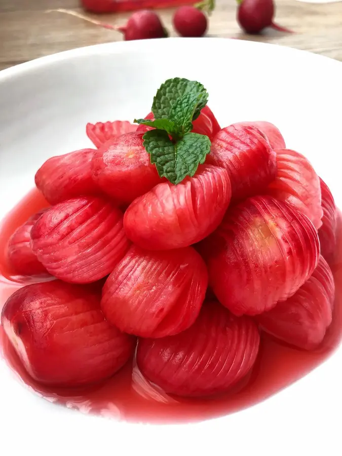 Chinese New Year's Eve Rice Head Course ~ Fortune Dangtou (Cherry Radish)