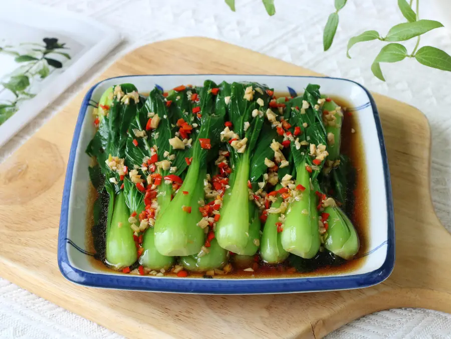 Boiled rape - the most popular vegetarian dish for Chinese New Year's Eve dinner step 0