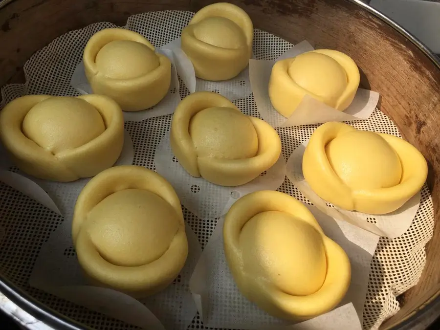 Gold ingots steamed buns, a must-have for the New Year's holiday! step 0