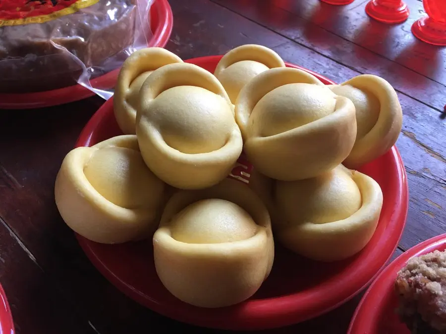 Gold ingots steamed buns, a must-have for the New Year's holiday! step 0