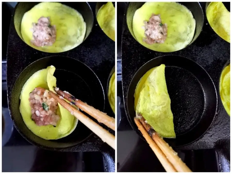 !ï¸ Chinese New Year's Eve Dinner! !ï¸ Golden Egg Dumplings step 0