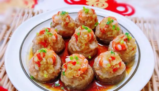 Chinese New Year's Eve Vegetable Reunion ~ Shiitake Shrimp Stuffed