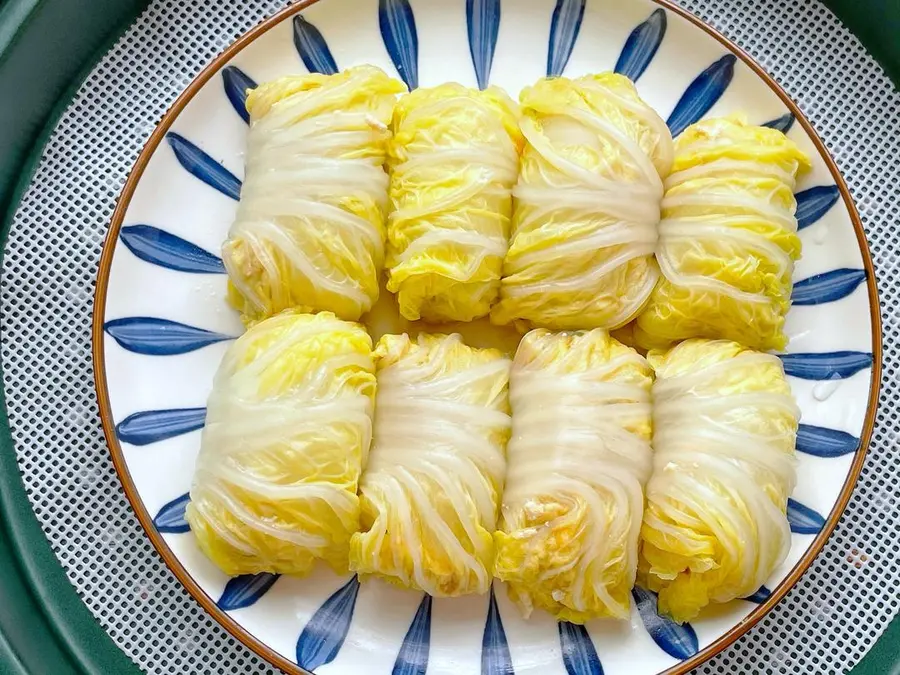 Chinese New Year's Eve Rice Recipe! !ï¸ Low fat and low calorie! !ï¸ Blessed and rich tofu egg cabbage rolls! !ï¸ So delicious that you can't stop step 0