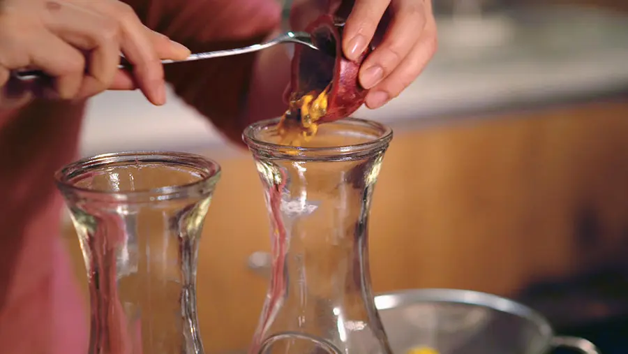 Passion fruit juice [Manda Restaurant] 2017 Chinese New Year's Eve dinner step 0