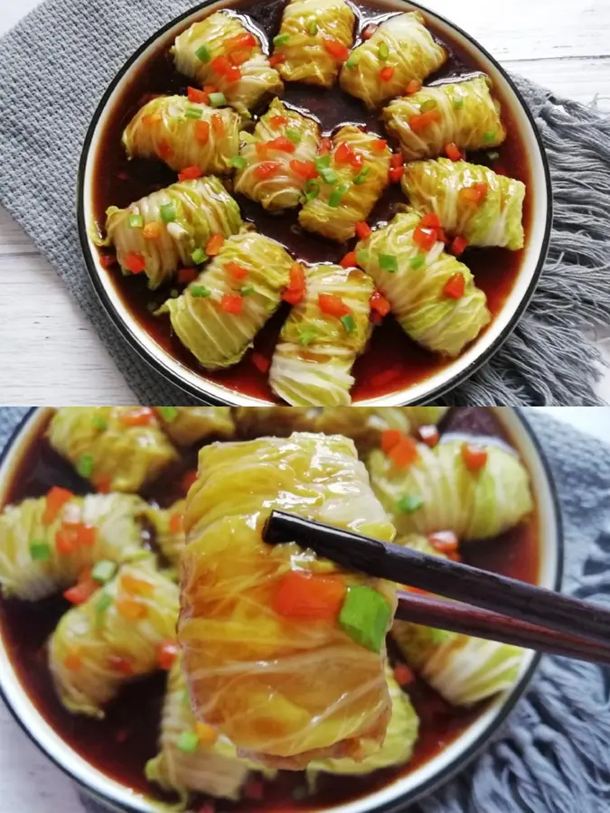 A must-have dish on the New Year's table, jade white jade rolls