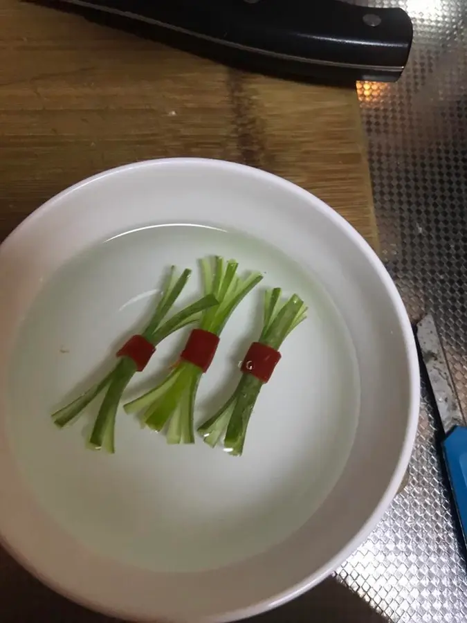 Chinese New Year's Eve dinner plate decoration 