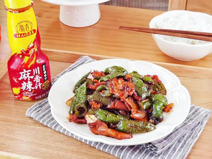 Kuaishou New Year's dish|Stir-fried meat with chili  step 0