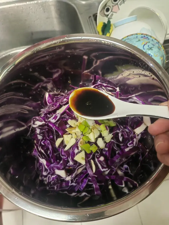 New Year's anti-greasy artifact - cold salad purple cabbage step 0