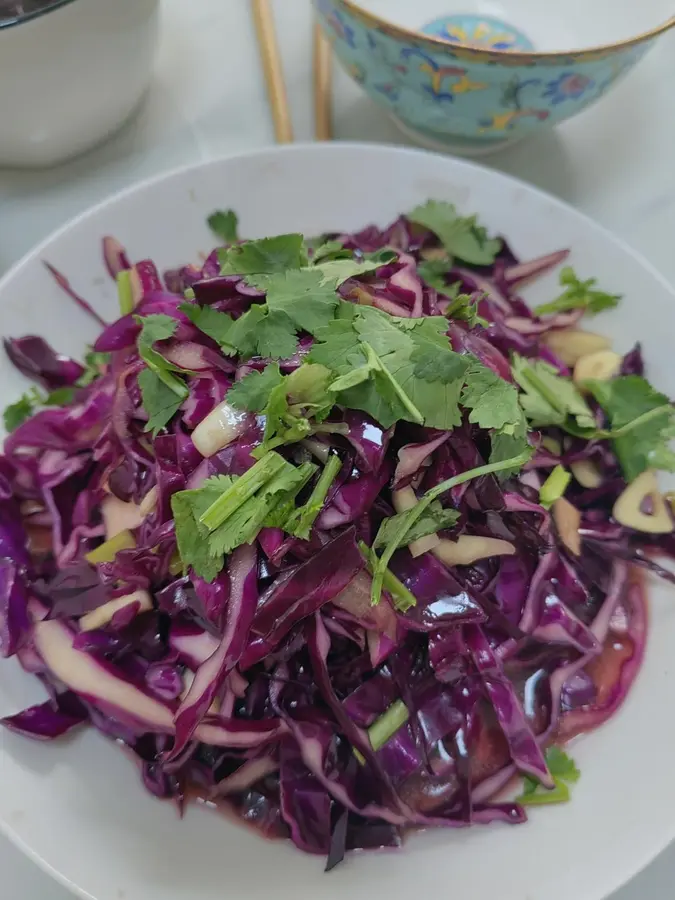 New Year's anti-greasy artifact - cold salad purple cabbage step 0