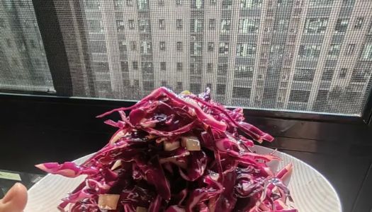 New Year's anti-greasy artifact - cold salad purple cabbage