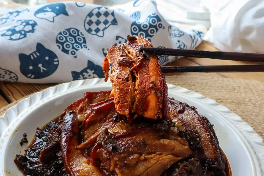 Delicious plum vegetables buckle meat â—ï¸ old-fashioned buckle bowl home-cooked banquet guest dishes Chinese New Year's Eve meal â—ï¸ under the meal (super detailed production step tutorial) step 0