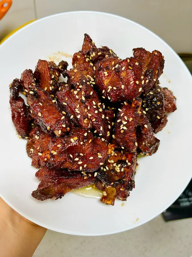 The ingredients for the plum pork ribs ❗️ are simple  and delicious, and the dishes are home-cooked