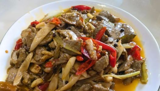 Home Cooking - Pickled Pepper Pork Liver