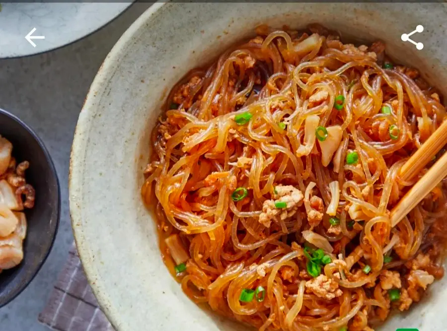 Seafood ants on the tree (light home-cooked food, ordinary pot fried vermicelli version) Meishan Pin Xiaomei recipe step 0