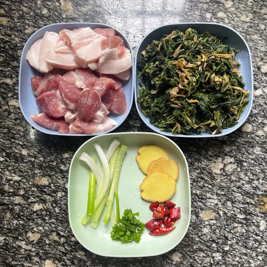 ãŠ™ï¸ Dried vegetables and barbecue, old-fashioned Ningbo home cooking step 0