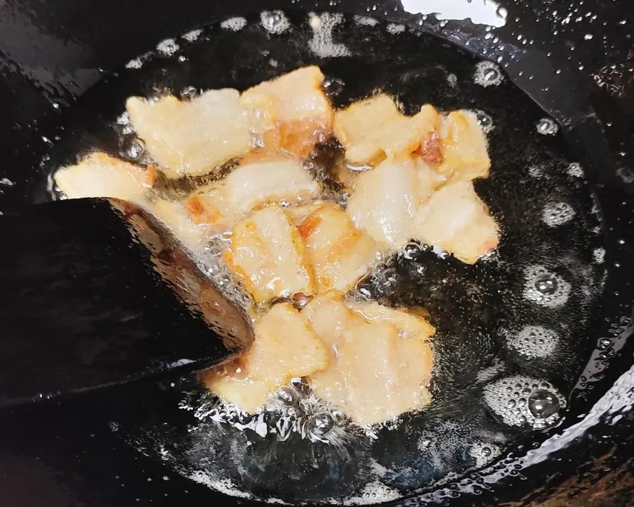 Dry pot cauliflower ~ fried pork belly with cauliflower ~ fried cauliflower with oil residue step 0