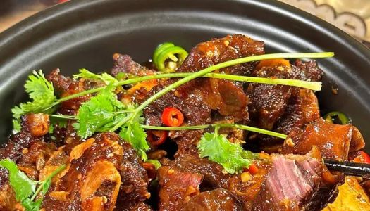 Homemade braised beef ribs