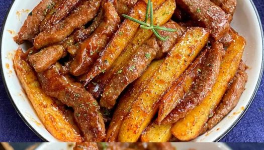 The ❗️ fragrant and tender and delicious steak and potato frying pan is super satisfying~