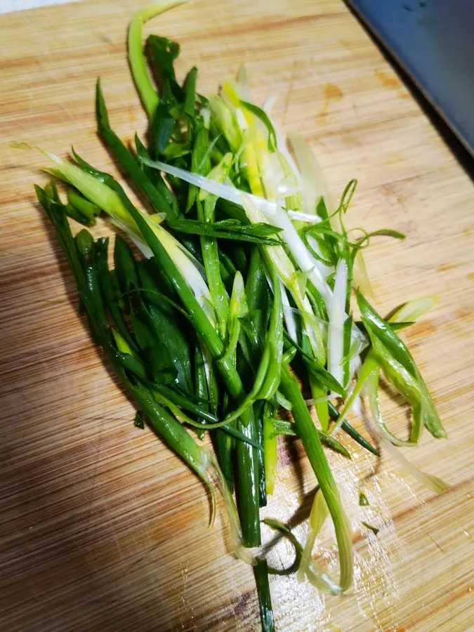 10 minutes of fast dish with scallion oil fillet step 0