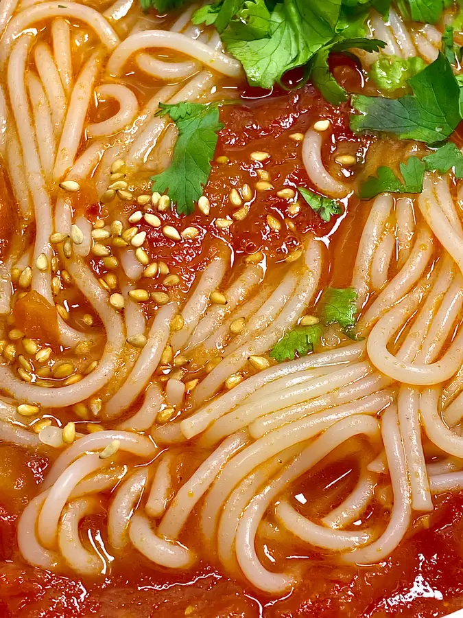 Kuaishou delicious tomato soup rice noodles step 0