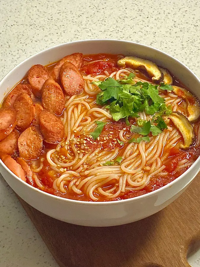 Kuaishou delicious tomato soup rice noodles