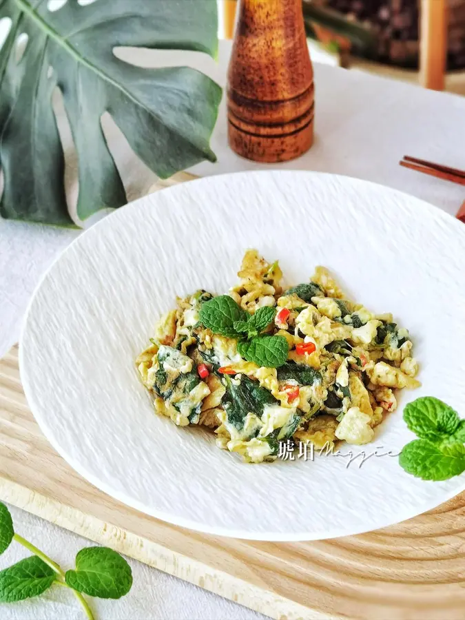 Scrambled eggs with mint|Super fast dish