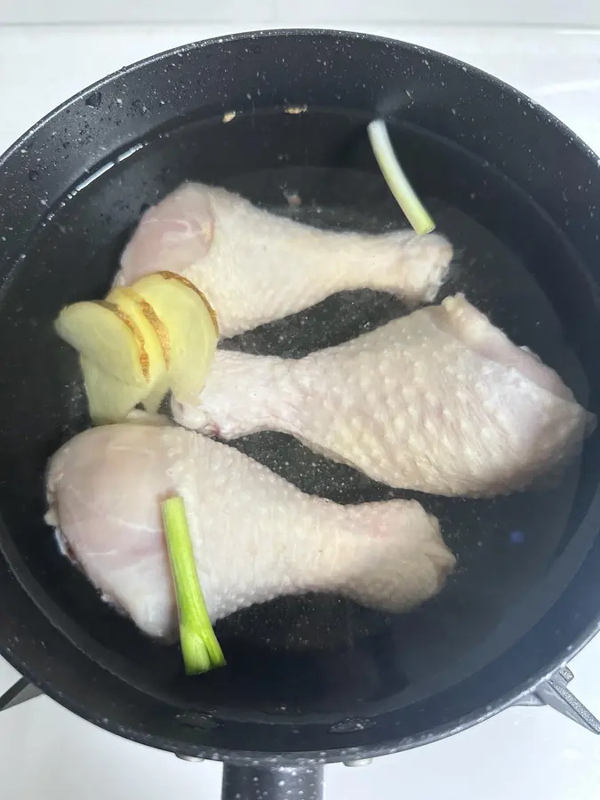 Scallion oil chicken thigh white strategy step 0