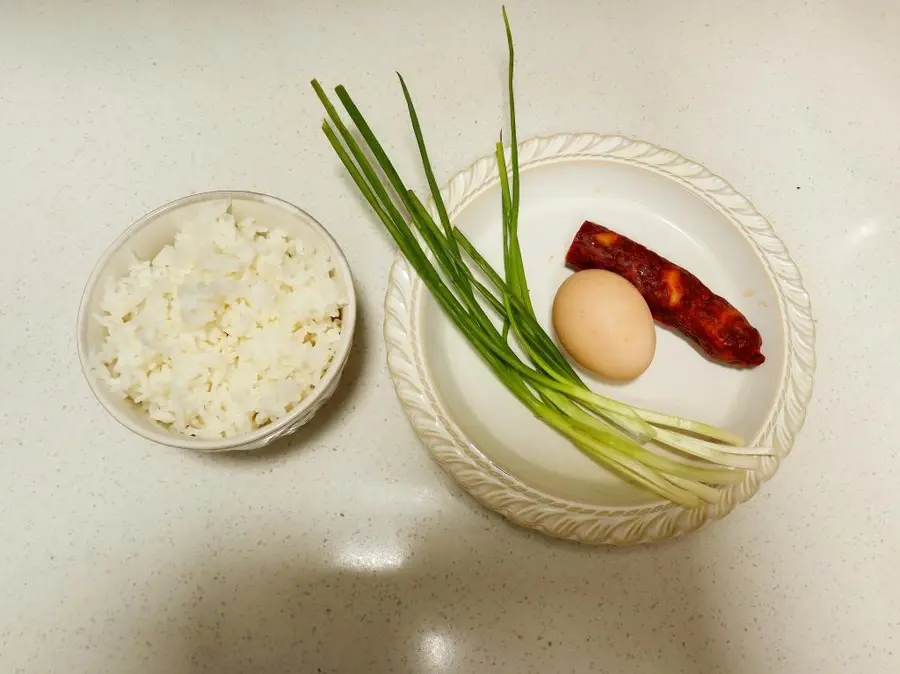 Kuaishou Sichuan-style sausage fried rice step 0